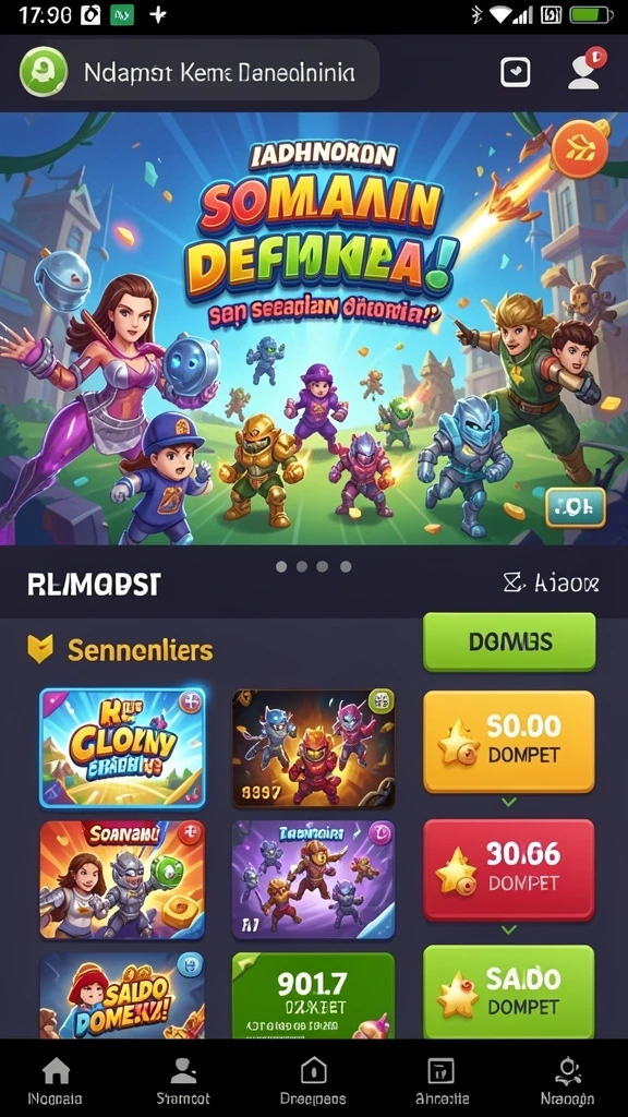 Layar awal aplikasi 9777WIN dengan desain menarik.