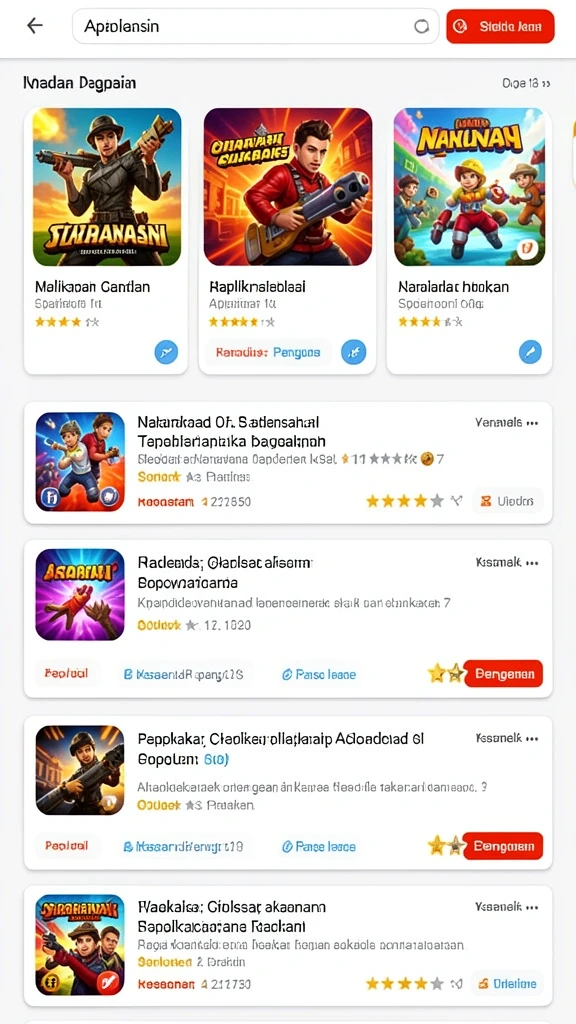 Tampilan awal yang menarik dan intuitif.