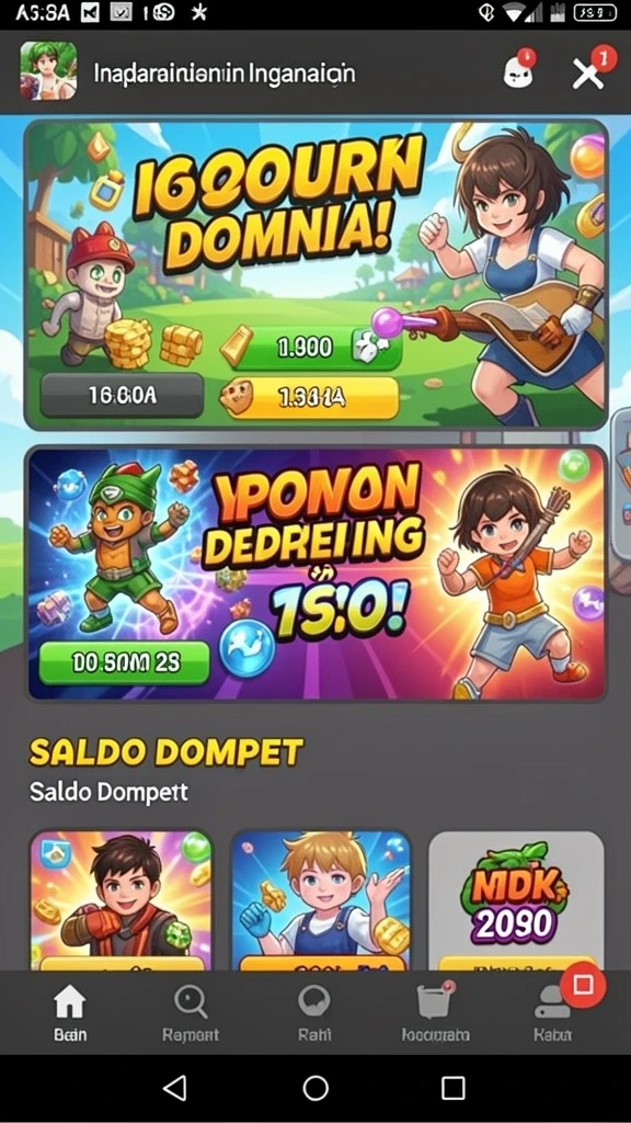 Tampilan menu yang mudah dipahami dan navigasi yang intuitif.