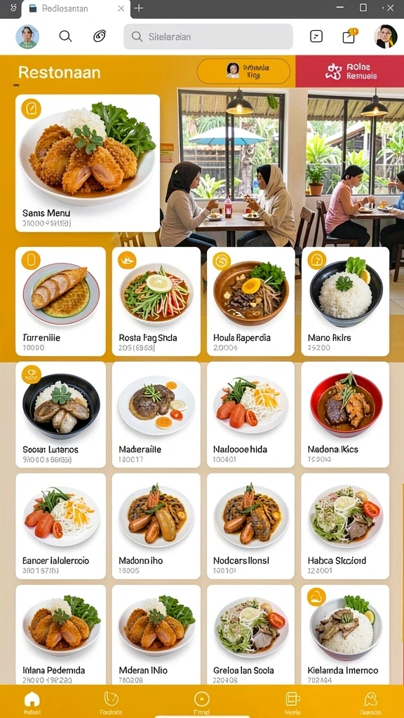 Tampilan antarmuka yang intuitif dan user-friendly.