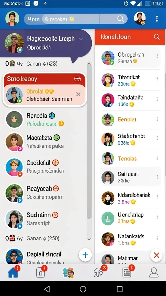 Menunjukkan suasana dunia fantasi yang mendebarkan.