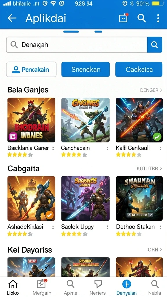 Tangkapan layar menunjukkan misi menarik yang dapat diselesaikan.