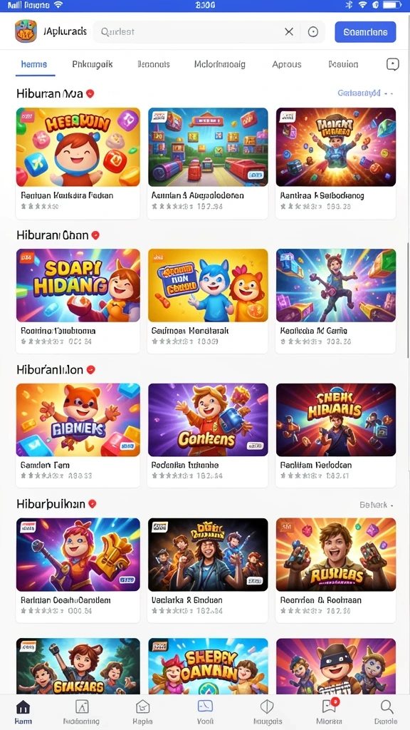 Screenshot menampilkan dunia petualangan yang menakjubkan.