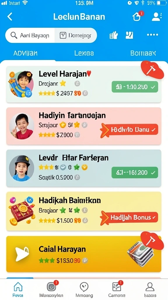 Tampilan antarmuka yang mudah dipahami dan menarik.