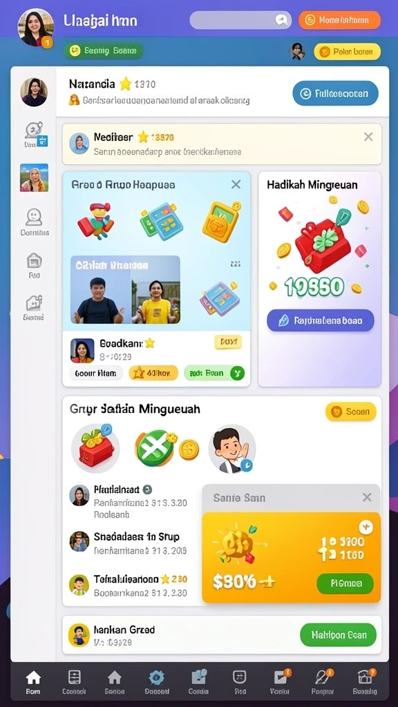 Tampilan antarmuka pengguna yang intuitif dan mudah dipahami.