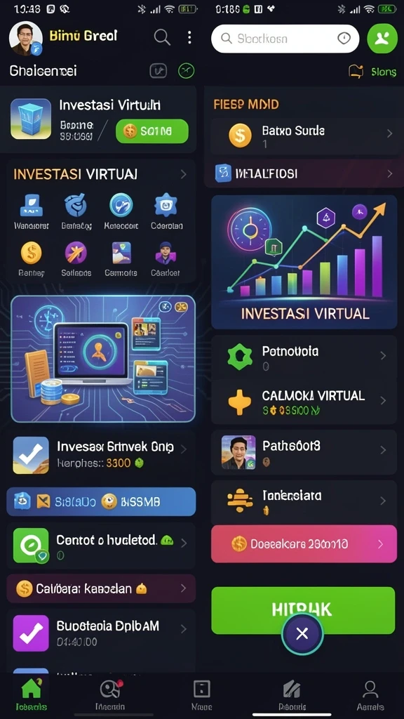Screenshot 1 menunjukkan karakter utama dalam aksi.