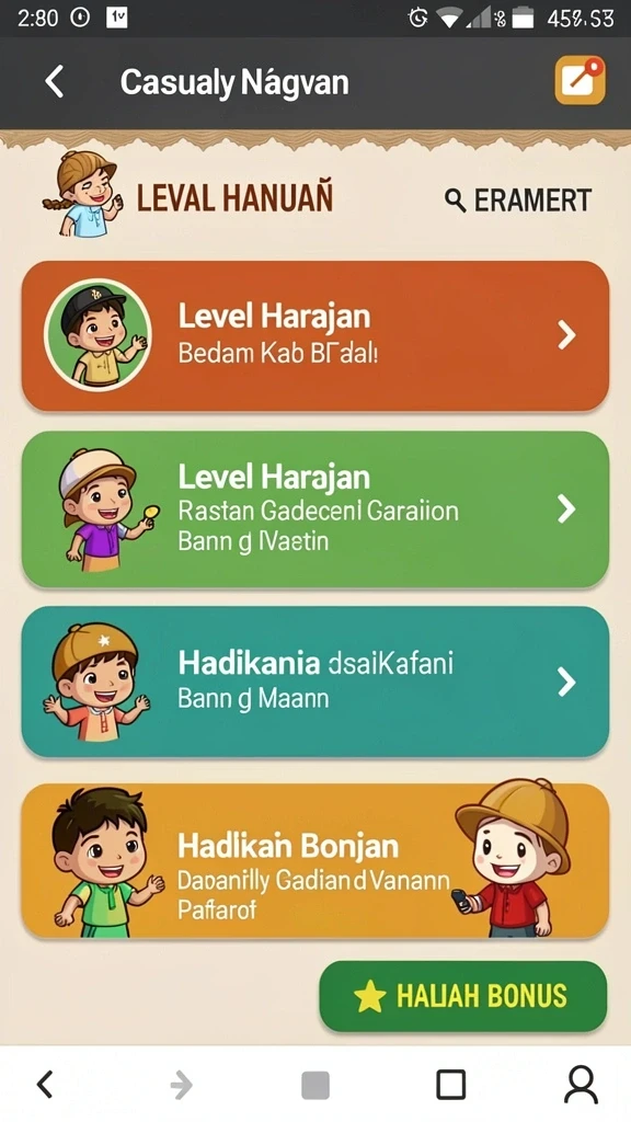 Tangkapan layar ini menunjukkan mode permainan baru yang menantang.
