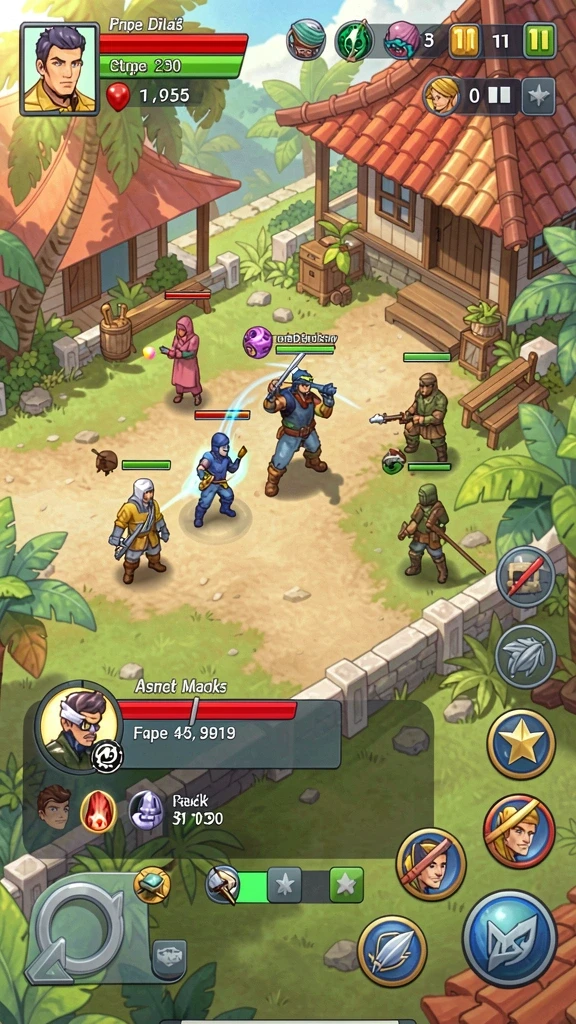 Screeshot gameplay yang penuh aksi dan seru.