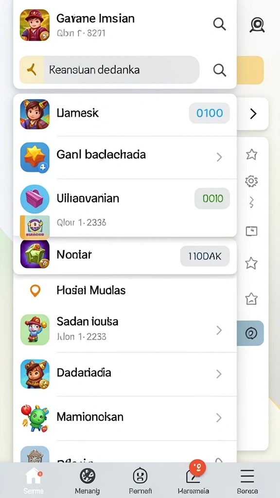 Tampilan grafis yang menakjubkan di dunia permainan.