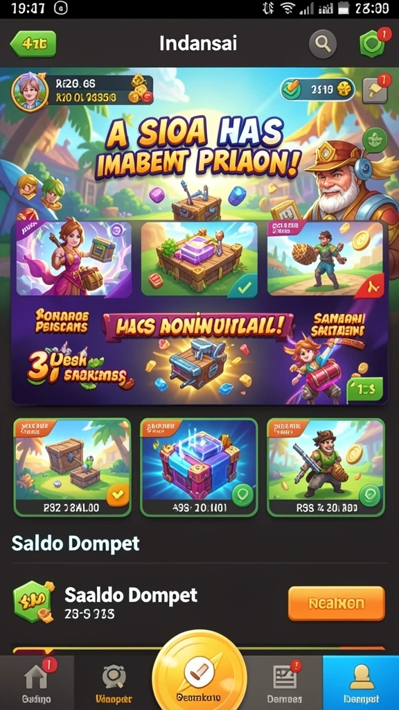 Screenshot menampilkan grafis yang luar biasa saat menjelajahi dunia game.