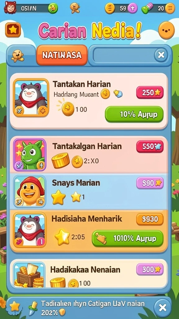 Bonus menarik dan promosi harian.