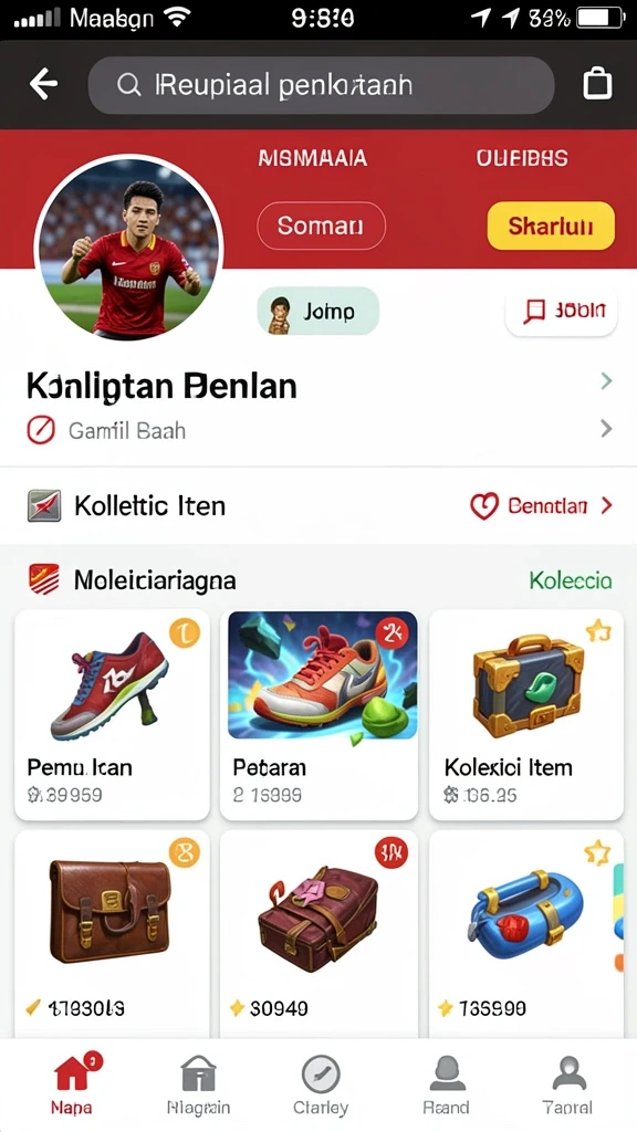 Kompetisi online yang memungkinkan bermain dengan teman.