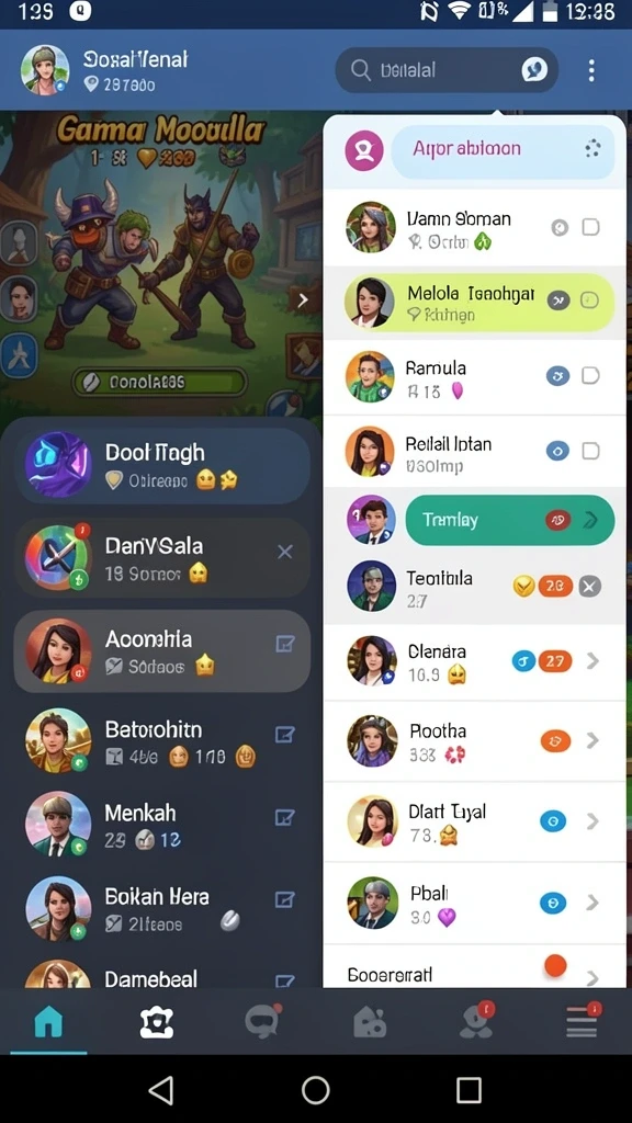 Tampilan layar utama yang menarik dan intuitif.