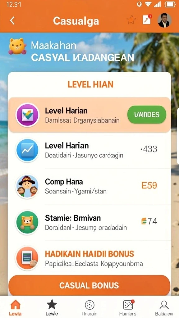 Tampilan antarmuka utama SERURP yang menarik.