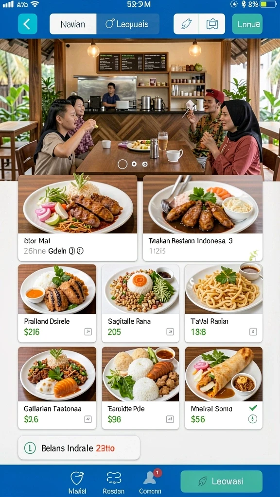Tampilan antarmuka yang intuitif dan menarik.
