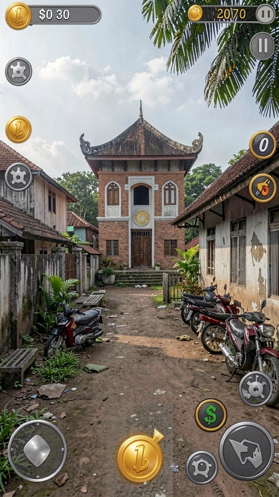 Screenshot ini menunjukkan gameplay yang menantang dan penuh aksi.