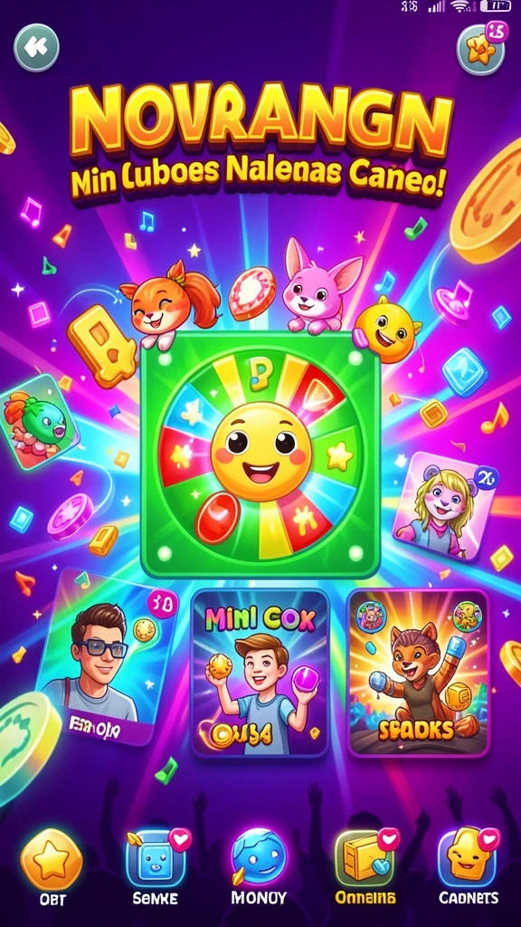 Tampilan awal permainan dengan banyak pilihan slot.
