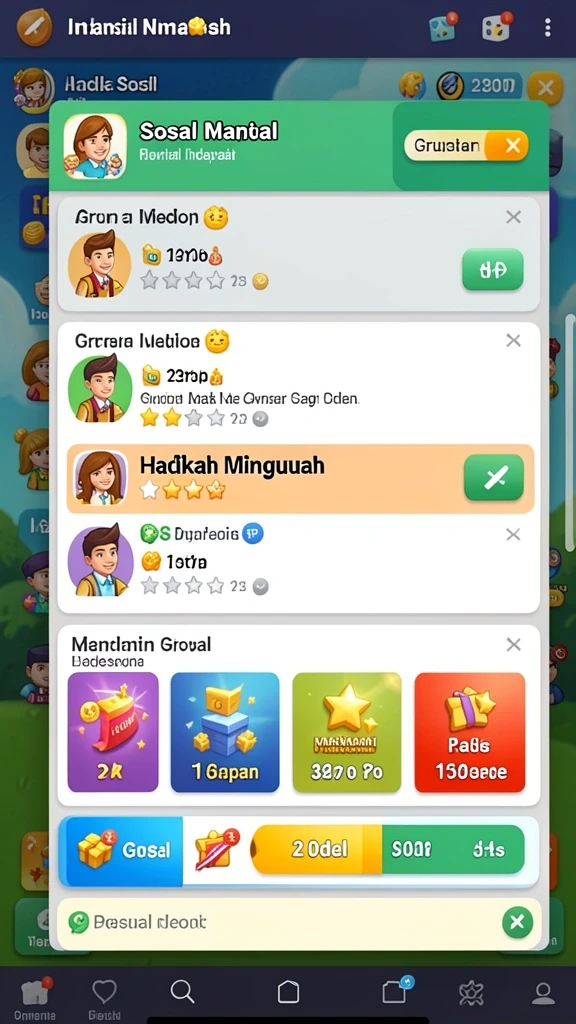 Karakter unik yang membawa pengalaman seru.
